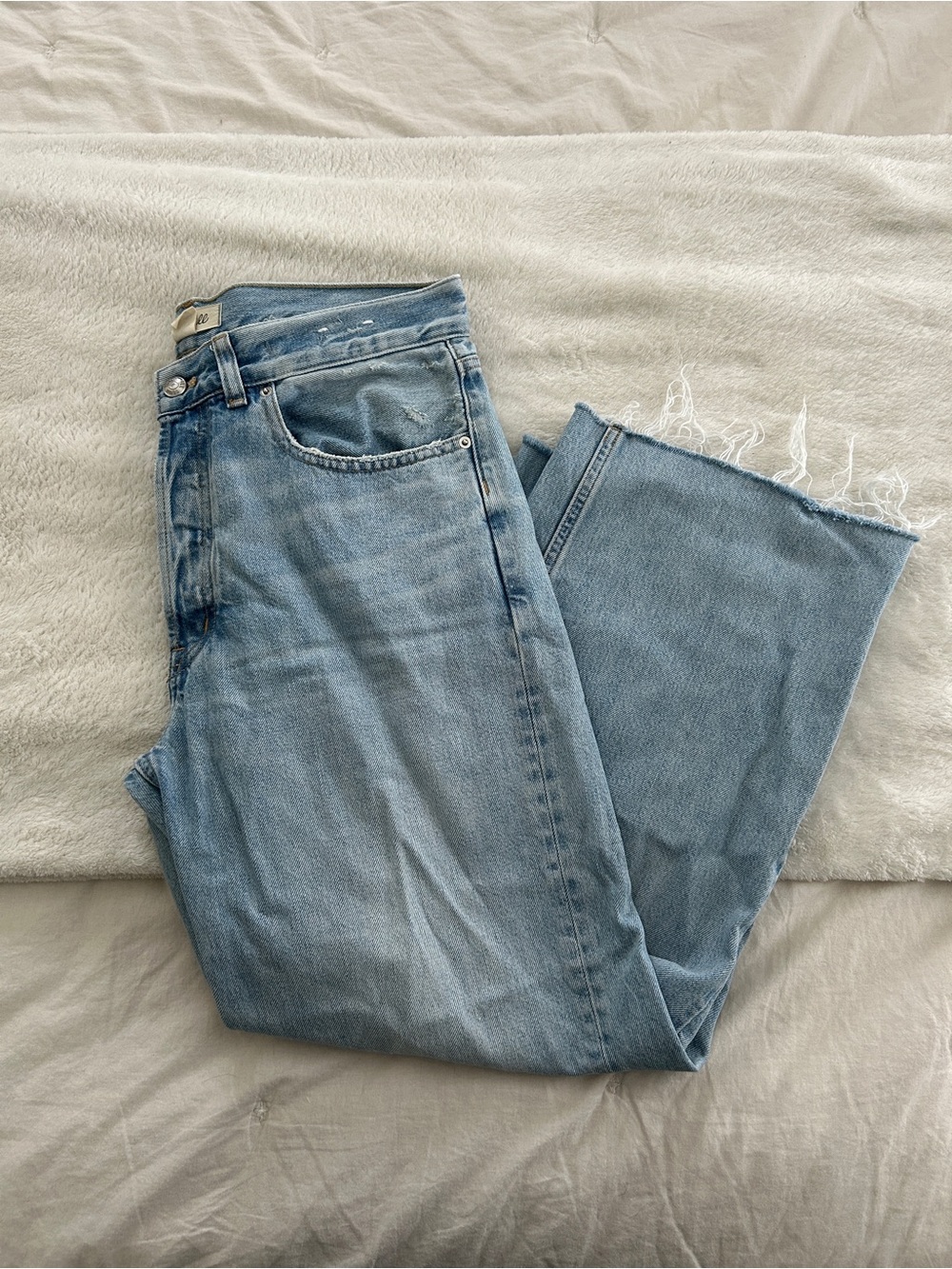 Madewell Low Slung Baggy Jean in foster wash